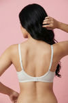 Zivame Double Layered Non Wired 3/4th Coverage Tshirt Bra - Snow White — thumbnail 3